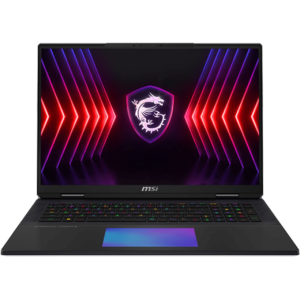 MSI Laptop Titan 18 HX AI A2XWJG 18" UHD+ [U9-285HX | 96GB | 3x2TB SSD M.2 | Nvidia GeForce RTX 5090 24GB | Win 11 Pro | 2Y] / 9S7-182421-098