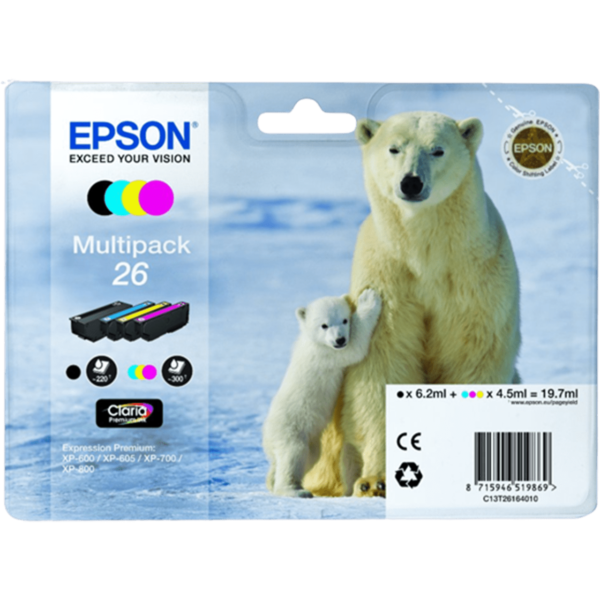 EPSON Ink Multipack 4-Colors 26 | C13T26164010