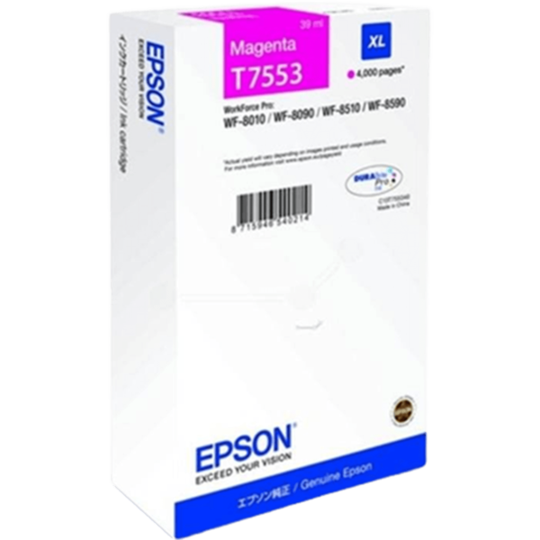 EPSON Ink T7553 XL Magenta | C13T755340