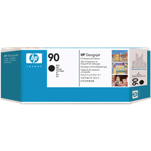 HP 90 Black Printhead & Cleaner - C5054A