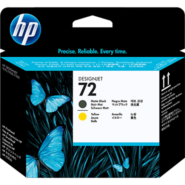 HP 72 Matte Black & Yellow Printhead - C9384A