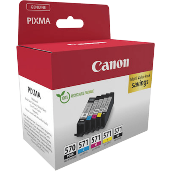 CANON Ink PGI-570/CLI-571 PGBKCMYBK M | 0372C006 - Image 3