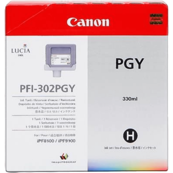 CANON Ink PFI-302PGY Photo Grey 330ml | 2218B001