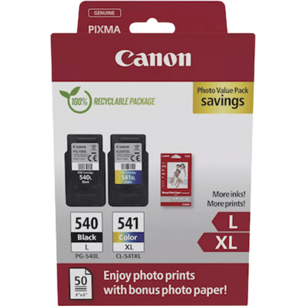 Canon Ink jet PG-540L. CL-541XL Ph.Value Pack | 5224B012 - Image 2