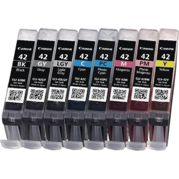 CANON Ink CLI-42 8 Multi Pack [Black Cyan Magenta Yellow Grey Light grey Photo Magenta Photo cyan] | 6384B010 - Image 3