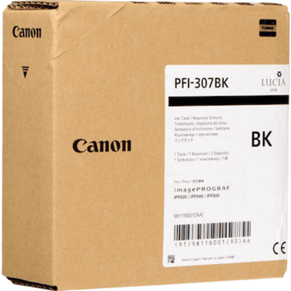 CANON Ink PFI-307BK Black | 9811B001 - Image 3