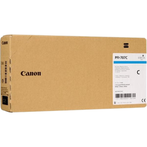 CANON Ink Tank PFI-707C Cyan 700ml | 9822B001