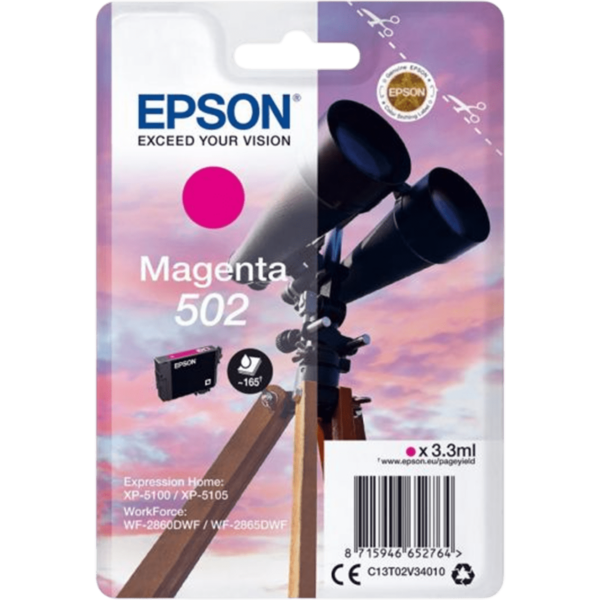 EPSON Ink 502 Magenta | C13T02V34010