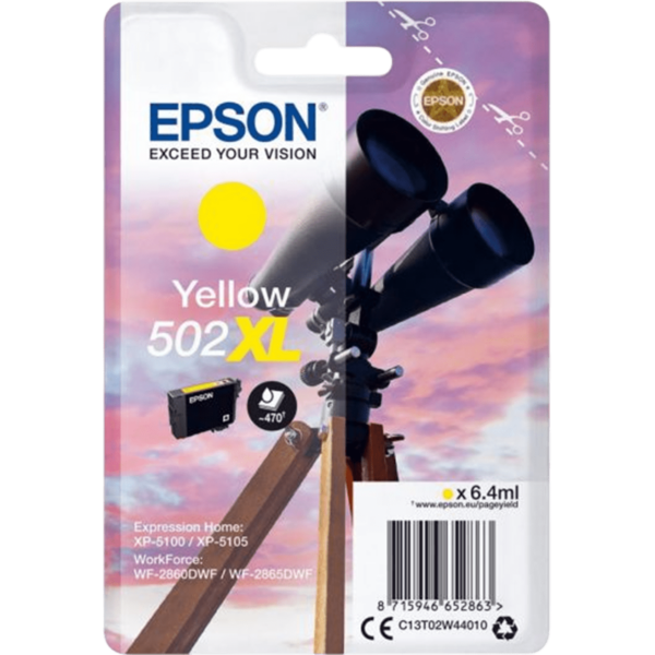 EPSON Ink T02W44 Yellow XL 6.4ml | C13T02W44010