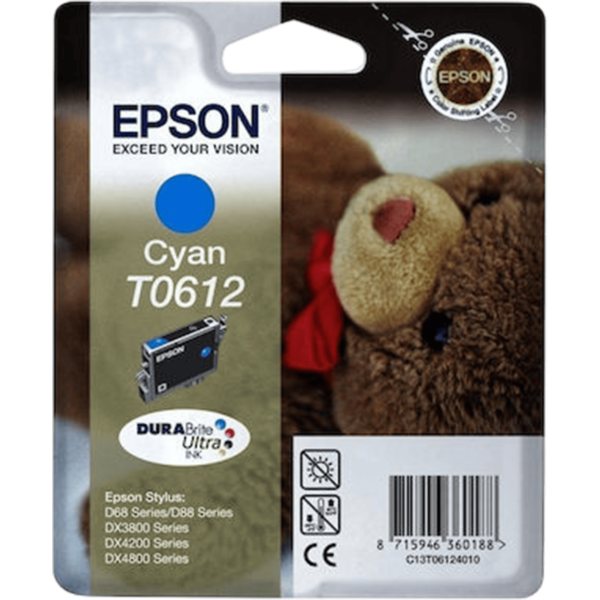EPSON Ink T0612 Cyan 8ml 250Pgs | C13T06124010 - Image 2