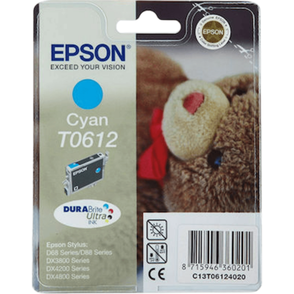 EPSON Ink T0612 Cyan 8ml 250Pgs | C13T06124010 - Image 3