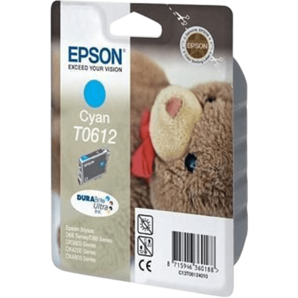 EPSON Ink T0612 Cyan 8ml 250Pgs | C13T06124010