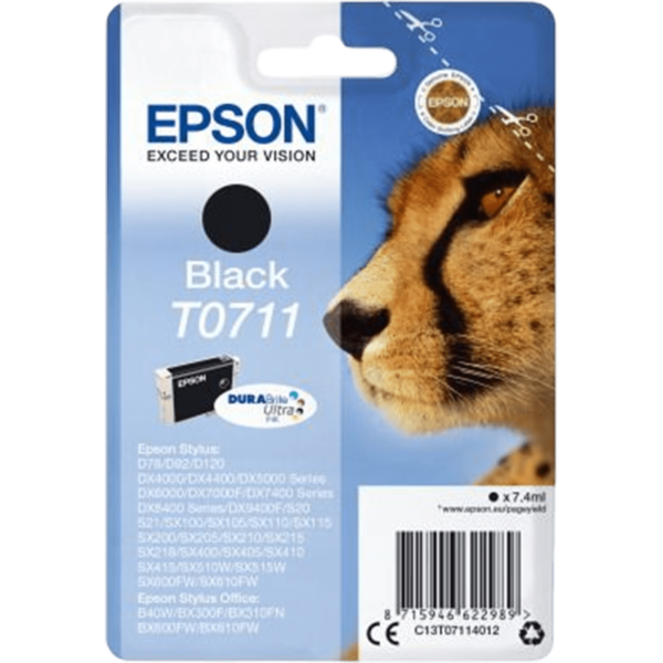 EPSON Ink T0711 Black | C13T07114012