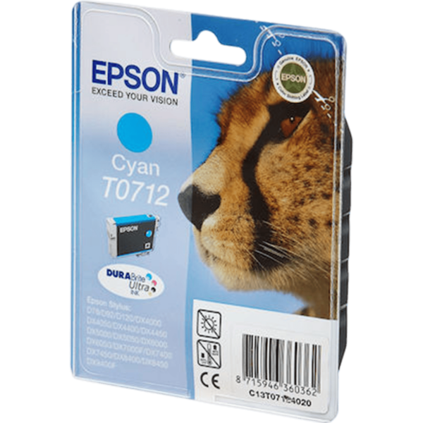 EPSON Ink T0712 Cyan | C13T07124012 - Image 2