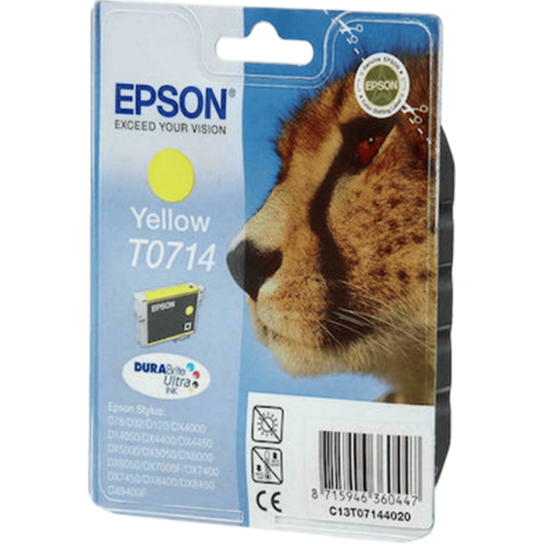 EPSON Ink T0714 Ultra Yellow | C13T07144012 - Image 3