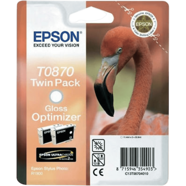 EPSON Ink Twin Pack T087 Gloss Optimizer | C13T08704010 - Image 3