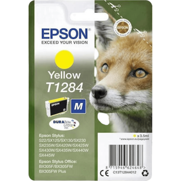 EPSON Ink T1284 Yellow | C13T12844012 - Image 2