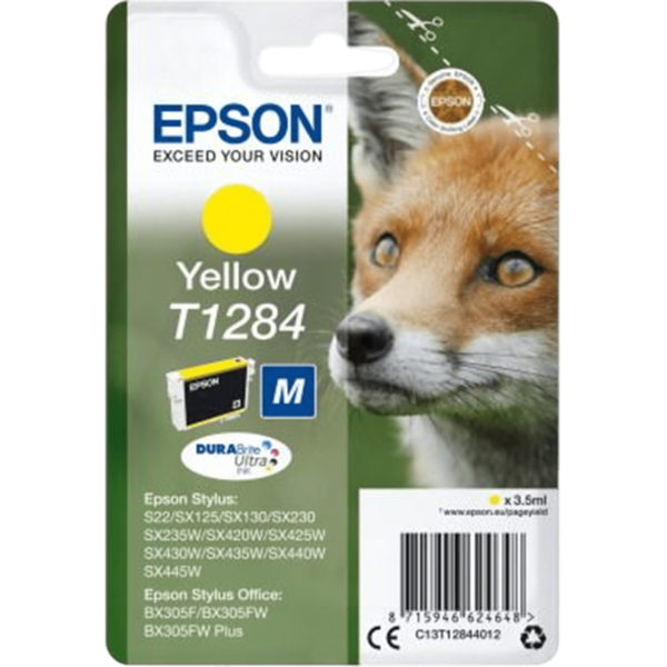 EPSON Ink T1284 Yellow | C13T12844012