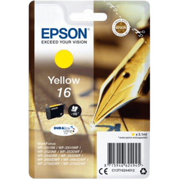 EPSON Ink Cartridge Yellow DuraBright Ultra 16 | C13T16244012