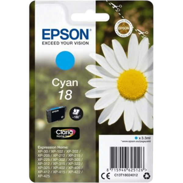 EPSON Ink 18 Cyan | C13T18024012