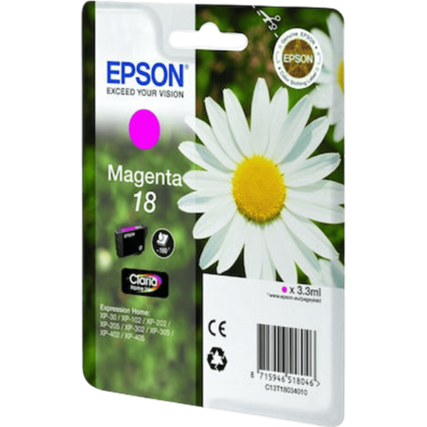 EPSON Ink 18 Magenta | C13T18034012 - Image 2