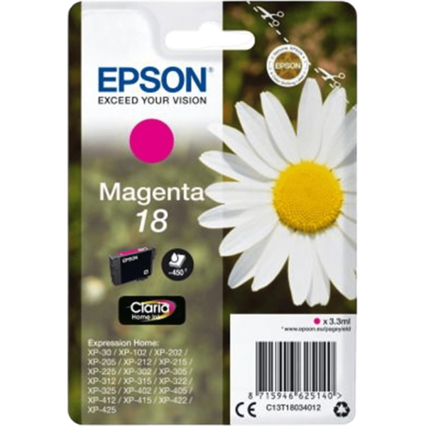 EPSON Ink 18 Magenta | C13T18034012