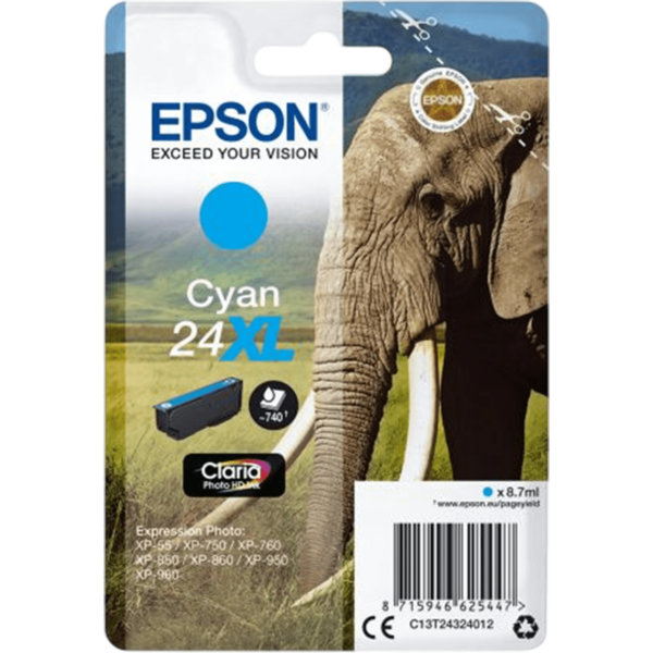 EPSON Ink T243240 Cyan 8.7ml | C13T24324012