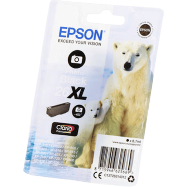 EPSON Ink T263140 XL Photo Black | C13T26314012 - Image 3