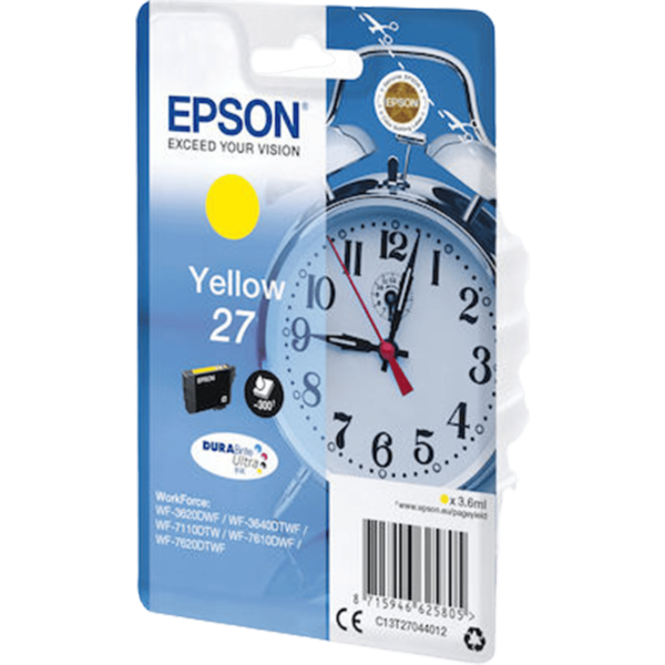 EPSON Ink 27 T270440 Yellow | C13T27044012 - Image 2