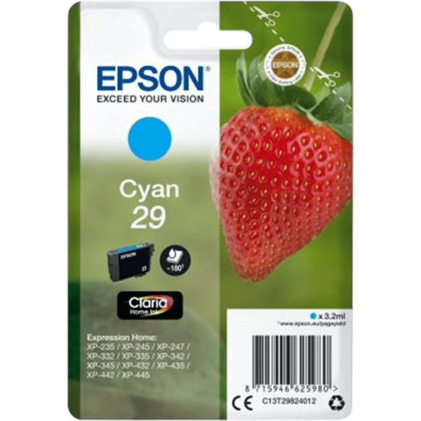 EPSON Ink Cartridge Cyan | C13T29824012