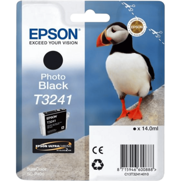 EPSON Ink T3241 Photo Black 14.0 ml | C13T32414010