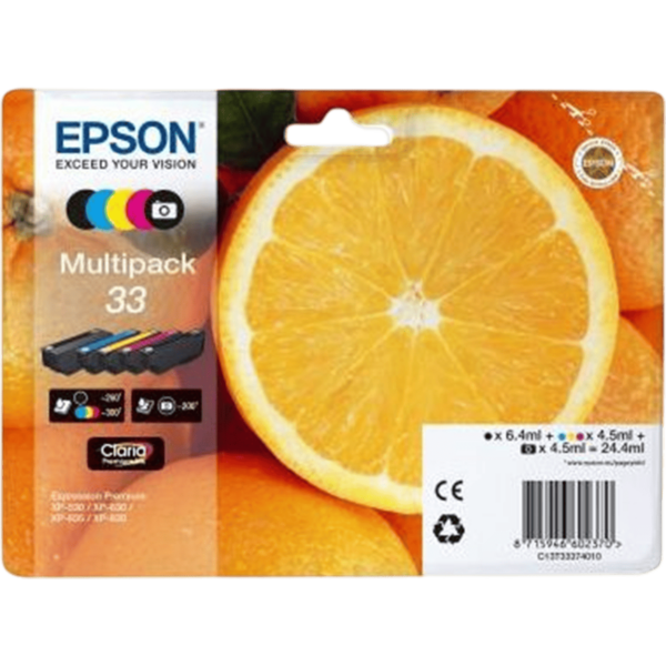EPSON Ink 33 Claria Premium Multipack | C13T33374011