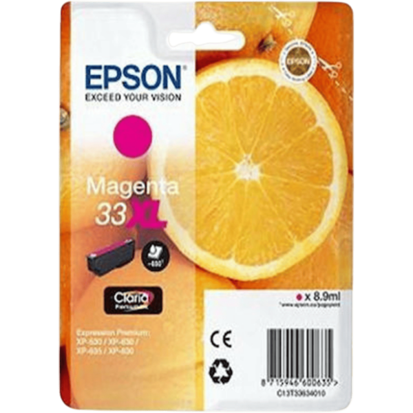 EPSON Ink 33XL Claria Premium Magenta 8.9ml | C13T33634012 - Image 2