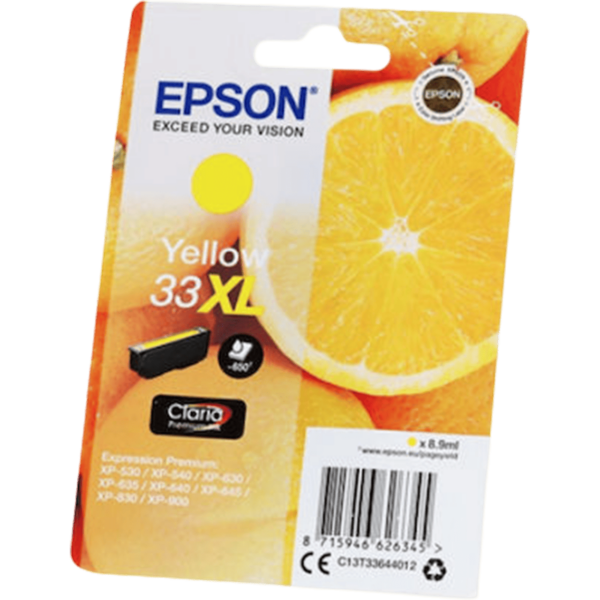 EPSON Ink 33XL Claria Premium Yellow 8.9ml | C13T33644012 - Image 3