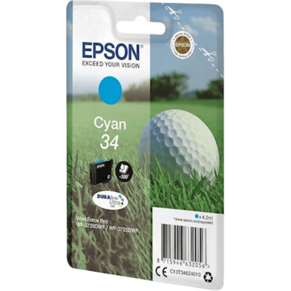 EPSON Ink 34 DURABrite Ultra Cyan | C13T34624010 - Image 2