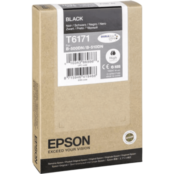 EPSON Ink Cartridge High Black | C13T617100 - Image 2