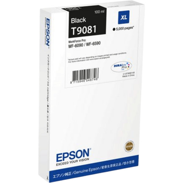 EPSON Ink XL Black 100ml 5k pgs | C13T90814N