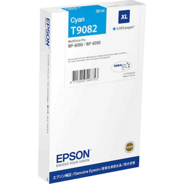 EPSON Ink XL Cyan 39ml 4k pgs | C13T90824N - Image 2