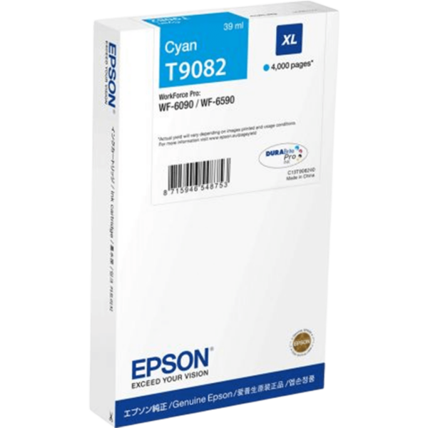 EPSON Ink XL Cyan 39ml 4k pgs | C13T90824N