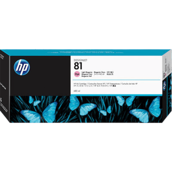 HP Ink No 81 Light Magenta Dye 680ml | C4935A - Image 3