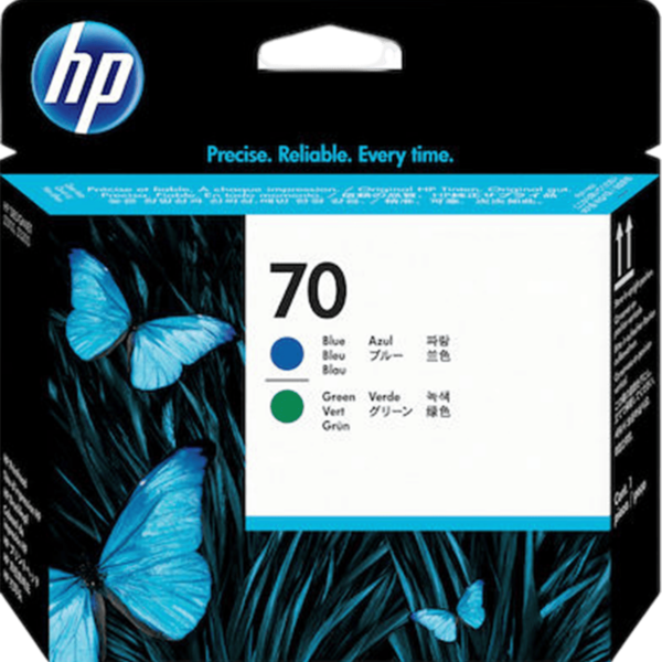 HP Ink No 70 Printhead Blue & Green | C9408A - Image 2