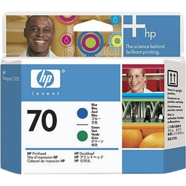 HP Ink No 70 Printhead Blue & Green | C9408A