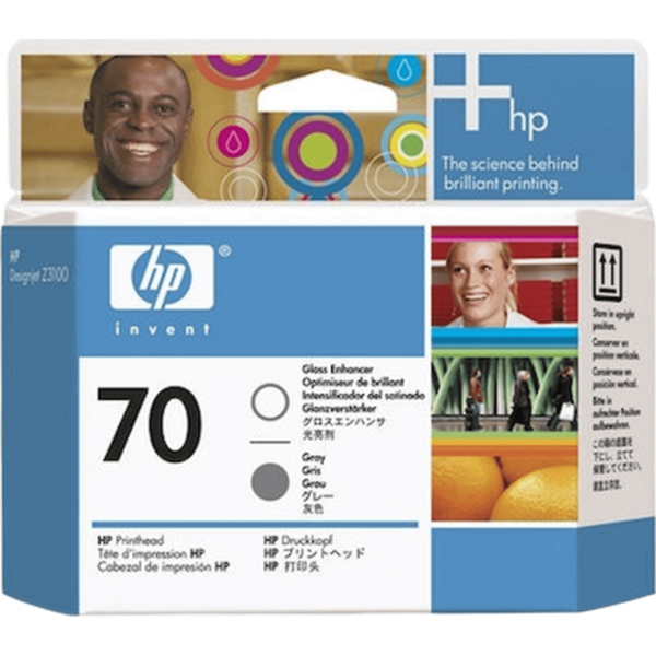 HP Ink No 70 Printhead Gloos Enhancer & Grey | C9410A - Image 3