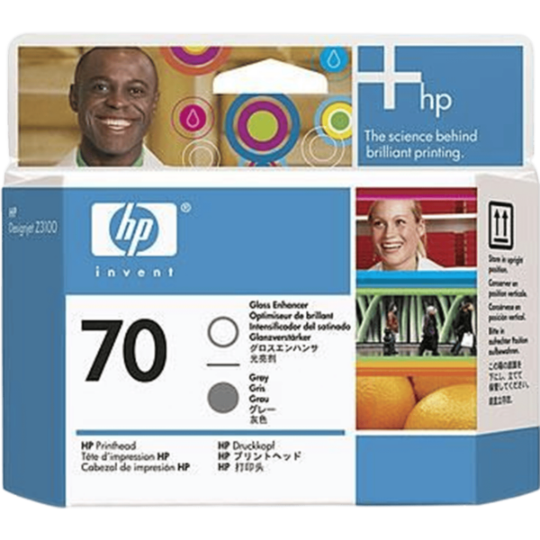 HP Ink No 70 Printhead Gloos Enhancer & Grey | C9410A