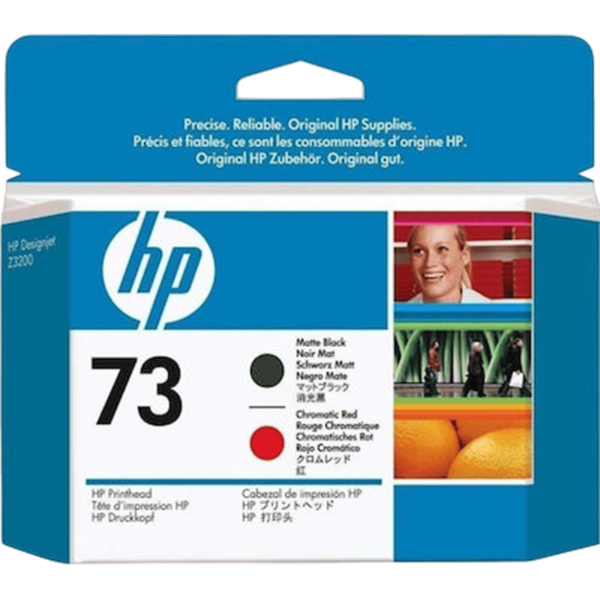 HP Ink No 73 Printhead Matte Black & Chromatic Red | CD949A - Image 2