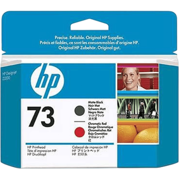 HP Ink No 73 Printhead Matte Black & Chromatic Red | CD949A