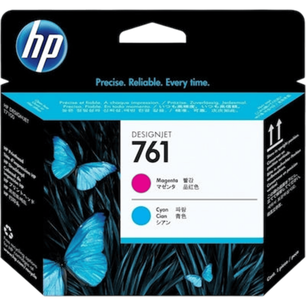 HP Ink No 761 Printhead Magenta & Cyan | CH646A - Image 2