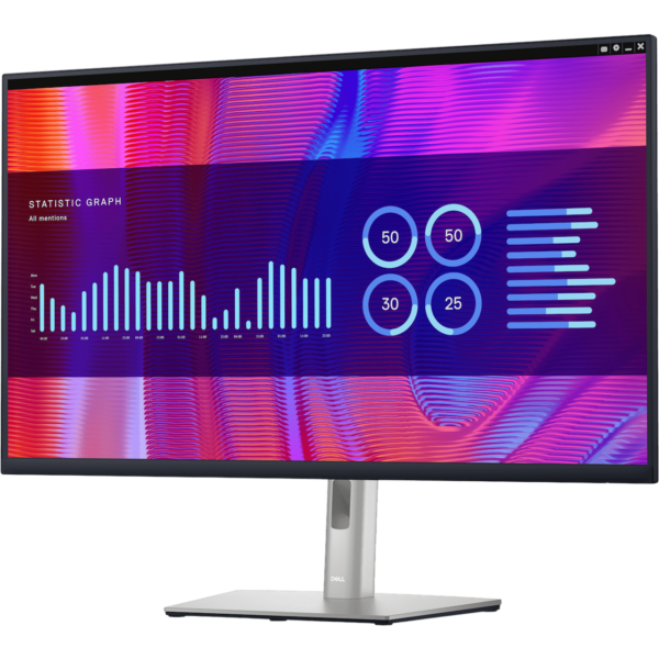 DELL Monitor 27" [2560x1440 | IPS | HDMI | DisplayPort | USB-C HUB | RJ45 | Height Adjustable | 3Y] / 210-BDEH - Image 3