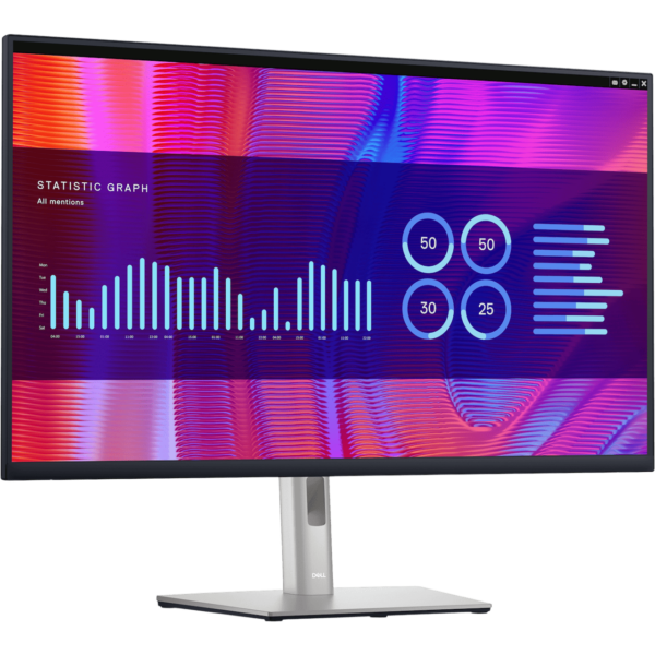 DELL Monitor 27" [2560x1440 | IPS | HDMI | DisplayPort | USB-C HUB | RJ45 | Height Adjustable | 3Y] / 210-BDEH - Image 2