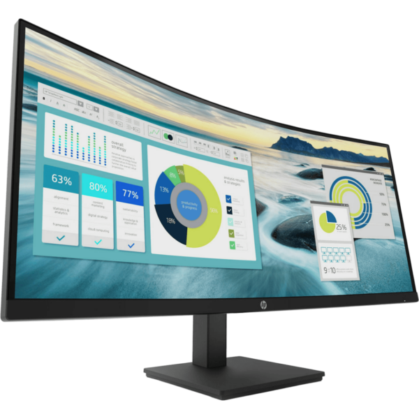 HP Monitor P34hc G4 34" Curved [VA | WQHD | 60Hz | 5ms | 3Y] / 21Y56AA - Image 3